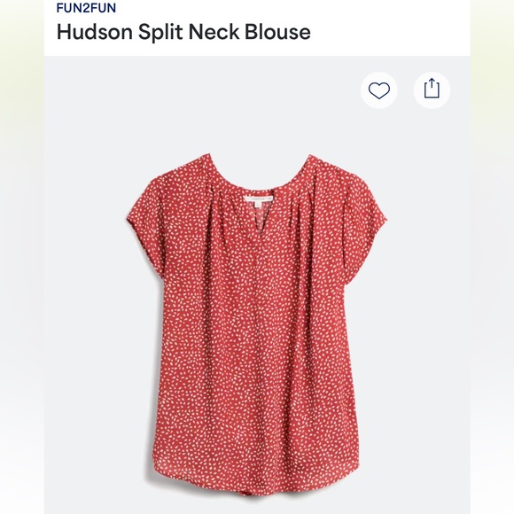 fun 2 fun | Tops | Fun2fun Hudson Split Neck Blouse Size 2xl | Poshmark